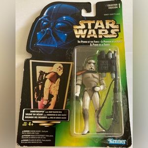Star Wars Action Figure - Sandtrooper Sealed - 1996 POTF Kenner